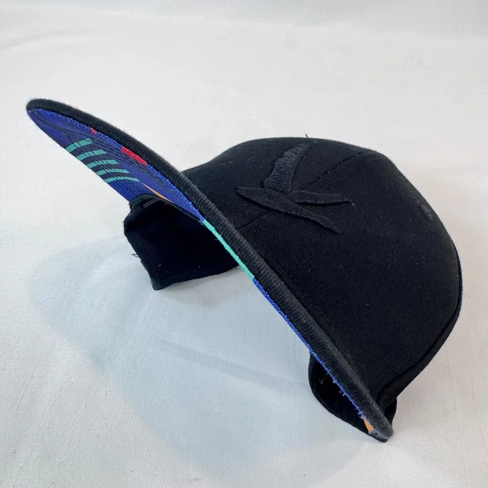 RARE Grey Goose Vodka Black Snapback Hat, Geometric Underbrim